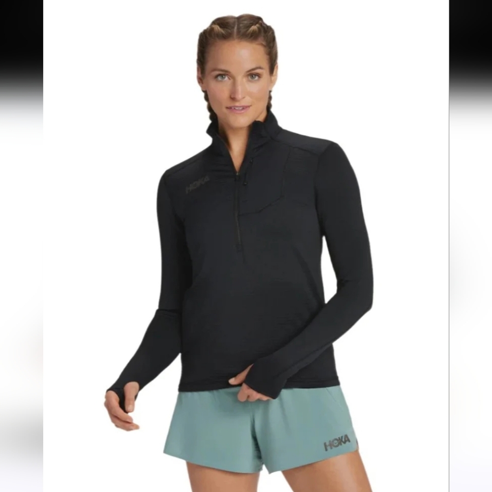 Hoka 1/2 Zip Black Size Large